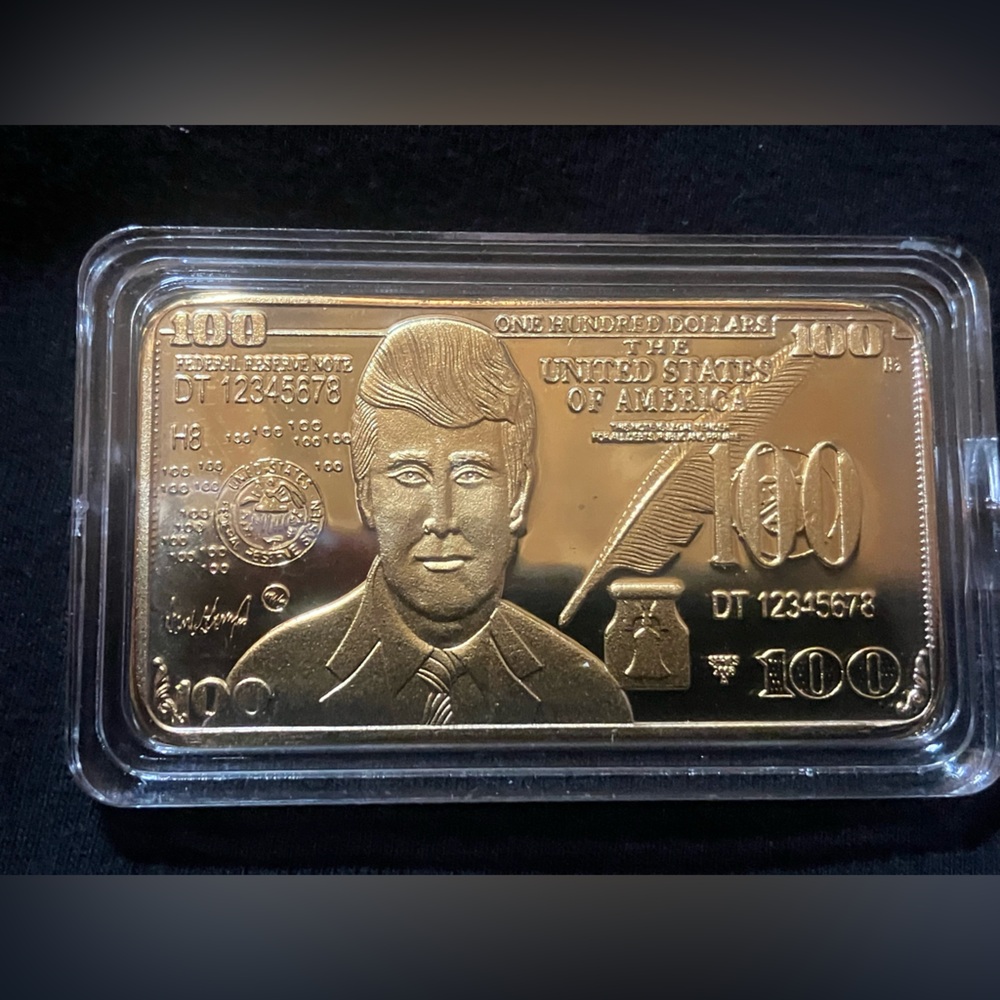 Donald Trump 24k plated bar